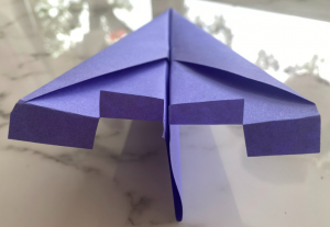 paper plane with flaps