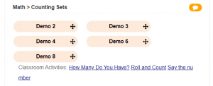 Small Grouping Tool report for Counting Sets